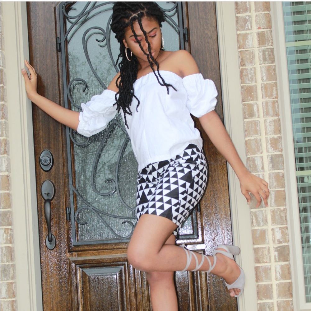 Tribal print bottom paired with top